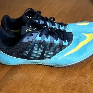 Nike Zoom Rival Blue and Yellow Athletic Track Shoes